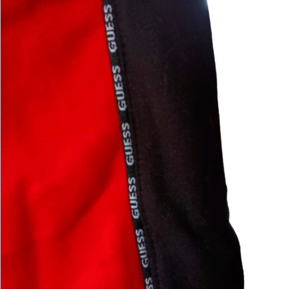 Guess Iben Hoodie Colorblock Jogger Set Red, Black & White Men's (2023) NWOT - Picture 7 of 15